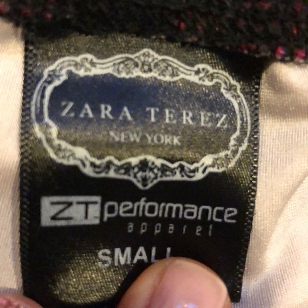 Zara Terez Snakeskin Print Maroon & Black Leggings - Picture 4 of 7